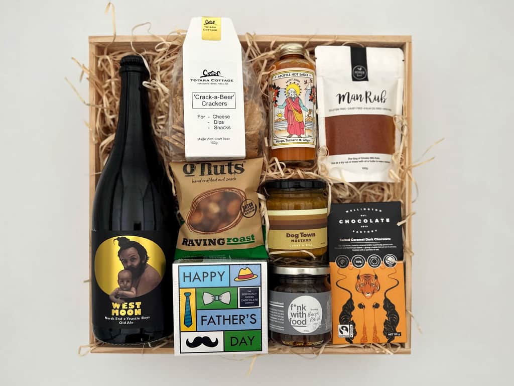 Father's Day gift box with craft beer