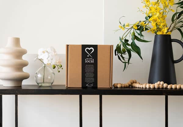 We Love Local Kraft Cardboard Gift Box