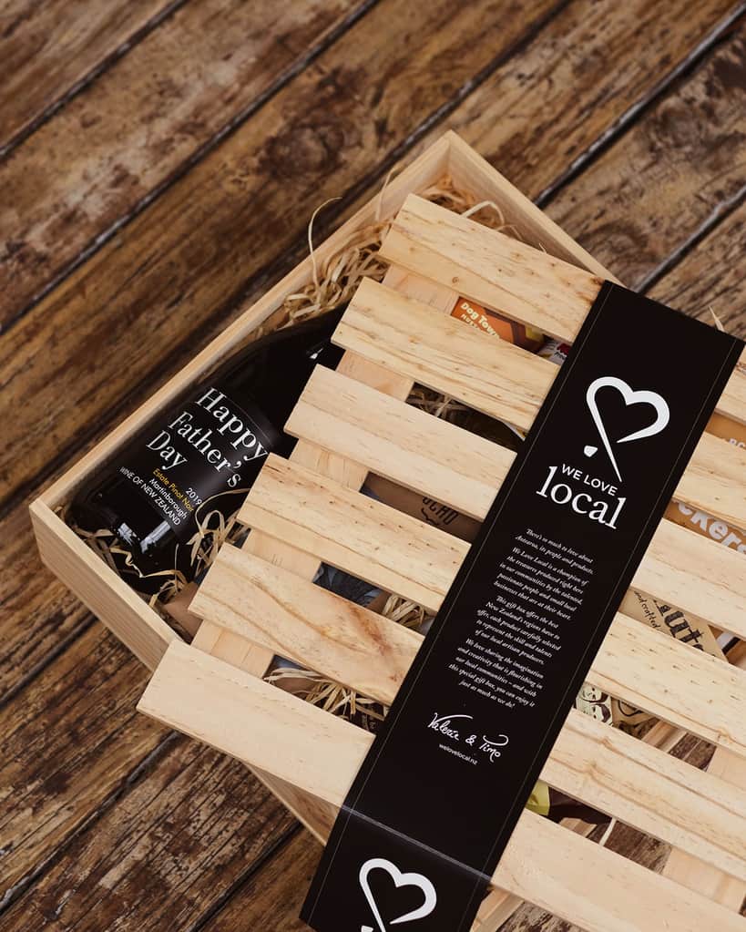 We Love Local Father's Day gift box of NZ food and drink