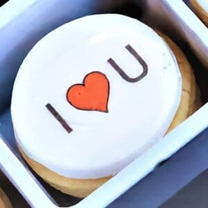I love you Valentine's Day cookie