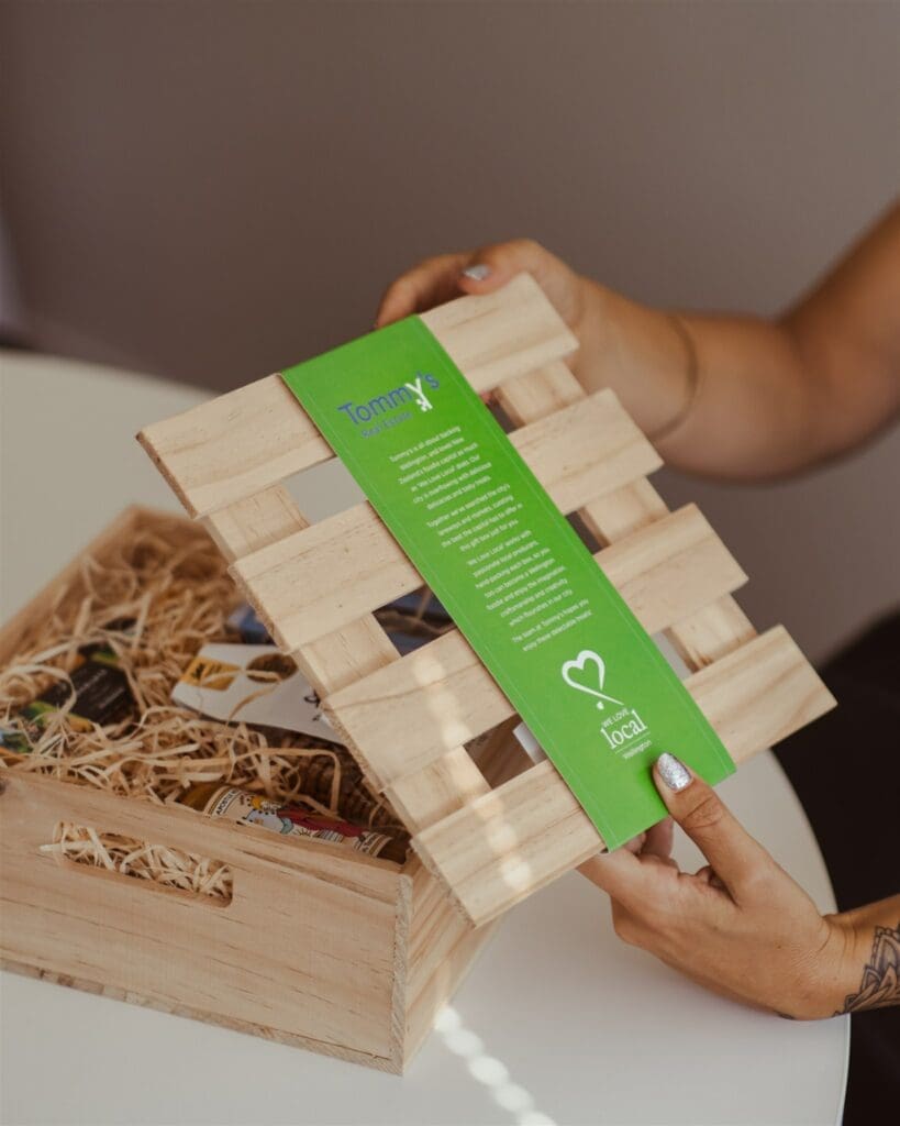 NZ Real Estate Gifts Wooden Gift Box Hamper