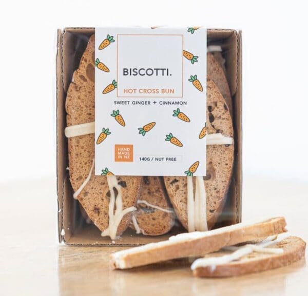 Hot Cross Bun Biscotti