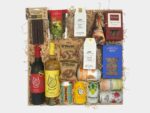 Sharing Gift Box with gourmet nibbles, wine, beer, and non-alcoholic drinks