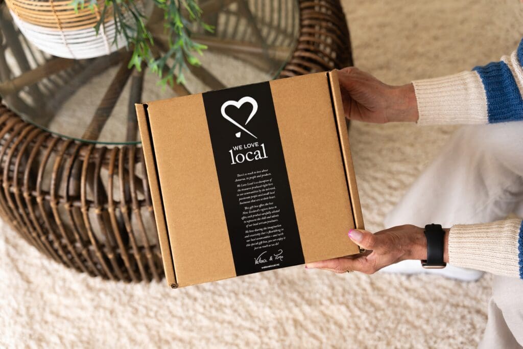 We Love Local Kraft Cardboard Gift Box