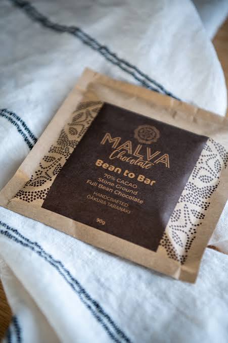 MALVA Chocolate Bean to Bar, stone ground full bean organic chocolate, 70% cacao
